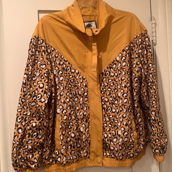 NWT Cheetah Print Windbreaker - Picture 2 of 10